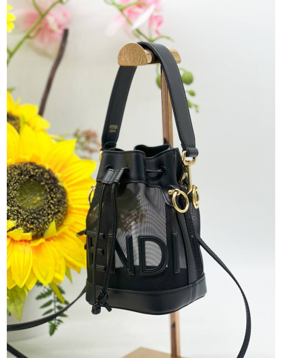 Fendi mesh bucket on sale bag